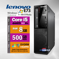 Lenovo ThinkCentre E73 Desktop PC with i5 4440S/8GB RAM/500GB HDD /W7P64 INSTALLED + W8.1P64 LIC