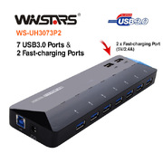 Usb3.0 7 Ports Hub Plus 2 Extra 2.4A Fast-Charging Ports