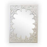 Boho Style Mirror - Matt White 90Cm X 120Cm