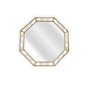 Gold Beaded Framed Mirror - Octagon - 90Cm X 90Cm