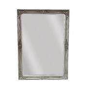 French Provincial Ornate Mirror - Antique Silver - Small 80cm x 110cm