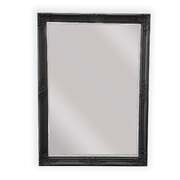 French Provincial Ornate Mirror - Black - Small  80Cm X 110Cm