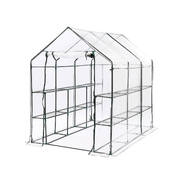Garden Greens Greenhouse Walk-In Mega Sized Shed 3 Tier Solid Structure 1.95M