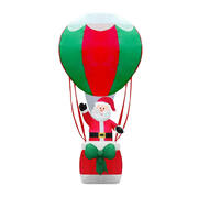 1.8m Santa & Hot Air Balloon Self Inflating LED Lighting