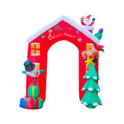 2.4 x 2.09m Christmas Arch Self Inflating Bright LED Lights