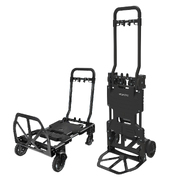 65-125KG Foldable Trolley Cart Aluminium 2-In-1 Design Adjustable