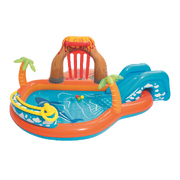 Inflatable Lava Lagoon Water Fun Park Pool With Slide 208L