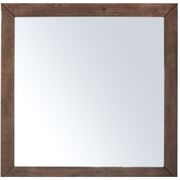 Dresser Mirror Vanity Dressing Table Solid Pine Wood Frame - Grey Stone