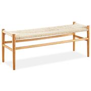 120Cm Dining Bench Beech Timber Replica Hans Wenger Natural