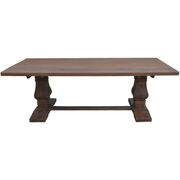 Dining Table 230Cm French Provincial Pedestal Solid Timber Wood