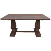 High Dining Table 200Cm French Provincial Pedestal Solid Timber Wood