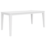 Dining Table 180cm Solid Acacia Timber Wood Hampton Furniture - White