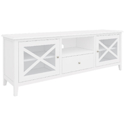 Etu Entertainment Tv Unit 210Cm Solid Acacia Wood Hampton - White