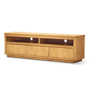Etu Entertainment Tv Unit 185Cm 3 Drawer Solid Messmate Timber Wood