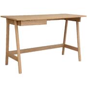 Office Desk Student Study Table Solid Wooden Timber Frame - Ash Natural