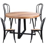 Elegant Crossback Dining Chair Set of 2 in White Oak