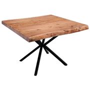 Lamp Table 70cm Sofa End Tables Live Edge Solid Acacia Wood - Natural