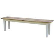 Dining Bench Seat 130Cm Mango Wood French Farmhouse Furniture