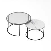 Elle Luxe Black Nested Coffee Table