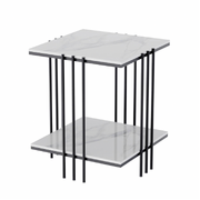 Milano Black Square Side Table