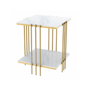 Milano Gold Square Side Table