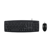 Classic Desktop Mouse Keyboard, Wired Combination, Black