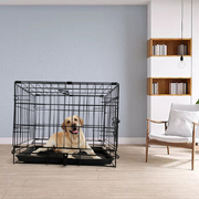 Pet Dog Cage Kennel Metal Crate Enlarged Thickened Reinforced Pet Dog House