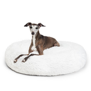 "Aussie" Calming Dog Bed - White - 80 CM - Medium