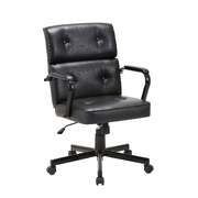 Beverly Home Office Chair In Black Pu