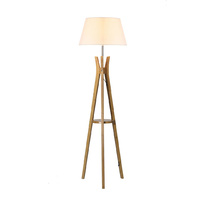 Tripod Floor Lamp With White Shade
