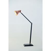 Floor Lamp With Rose Gold/Gold Gourd Shade
