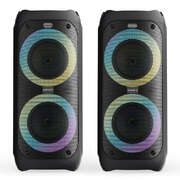 Ps200 -bundled party speaker 100w bluetooth karaoke-dj-party-pa system - black