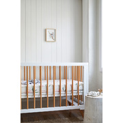 Solid timber cot - Natural 