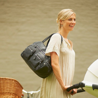 Oioi Nappy bag Black Lizard