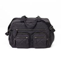 Oioi Black Diamond Quilt Carry All Nappy Bag