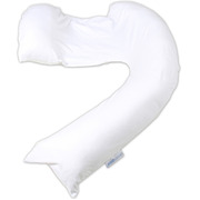 Dreamgenii Pregnancy Pillow - White Cotton Jersey 
