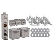 48 Piece Nursery Storage Set - Cool Grey
