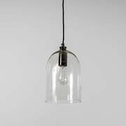 Elegant Pearl Black Glass Pendant Light - Illuminate Your Space with Style