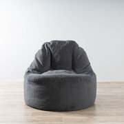 Ultimate Comfort and Style: Charcoal Plush Lounger Bean Bag Chair