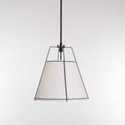 Elegant Illumination: Pendant Light with Sleek Black Hardware