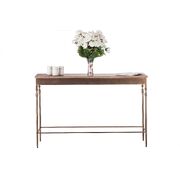 Wooden Iron Narrow Hallway Console Table with Finial Legs