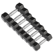 56kg Hex Fixed Dumbbell Set (4, 6, 8, 10kg Pairs)