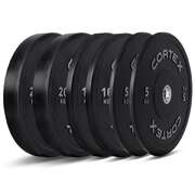 70kg Black Series V2 Rubber Olympic Bumper Plate Set 50mm