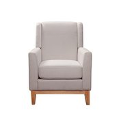 Sleek and Neat Design Arm Chair Beige Colour 