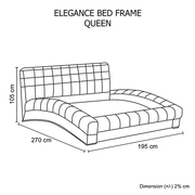stylish black bed Queen Size
