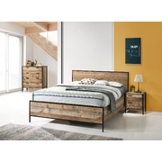 Mascot Bedframe Queen Size Oak