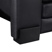 Leather Sofa Large Size Black