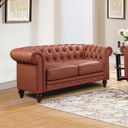 Luxurious 2 Seater Elegant sofa Brown