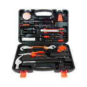 25Pcs Household Hand Tools Set Kit Box with Hard Storage Case