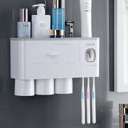 Toothbrush Holders With Automatic Dispenser (3 Cups)